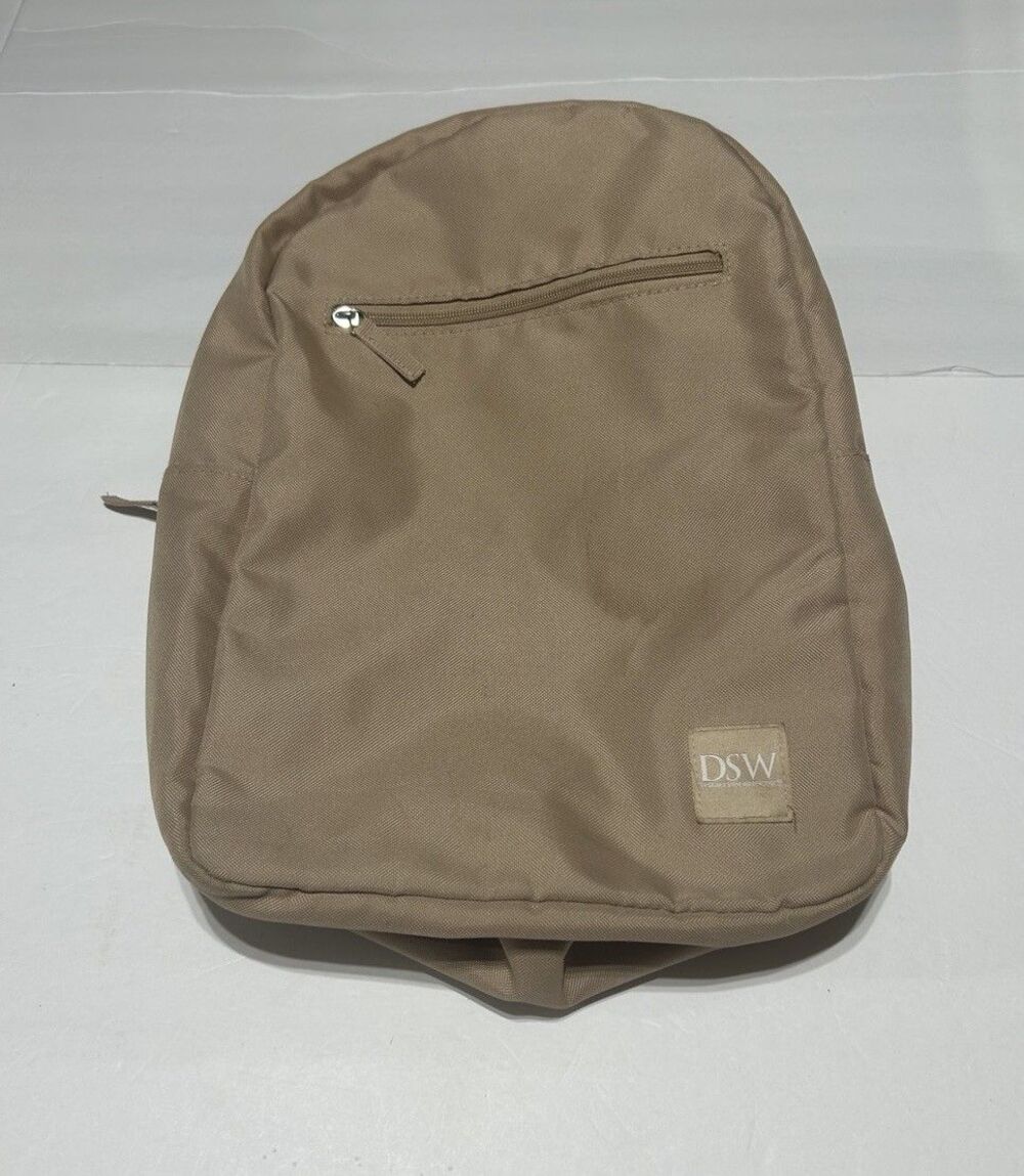 DSW Designer Shoe Warehouse Tan Backpack Lightweight Daypack